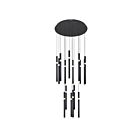CWI Lighting Flute 1262P24-16-101 Black 16 Lights 768W Chandelier