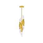 CWI Lighting Croissant 1269P7-6-602 Satin Gold 6 Lights 360W Pendant