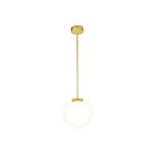 CWI Lighting Hoops 1273P10-1-602 Satin Gold 1 Light 12W Pendant