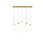 CWI Lighting Hoops 1273P23-5-602-RC Satin Gold 5 Lights 210W Chandelier