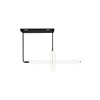 CWI Lighting Hoops 1273P40-2-101-RC Black 2 Lights 44W Chandelier