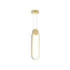 CWI Lighting Pulley 1297P4-1-602 Satin Gold 6W LED Pendant