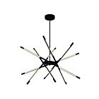 CWI Lighting Oskil 1375P31-6-101 20W Black LED Chandelier