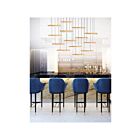 CWI Lighting Stagger 1588P60-14-624 Brass 140W Chandelier
