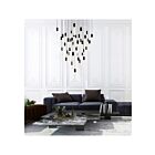CWI Lighting Greta 1589P36-41-101 Black 190W Chandelier