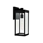 CWI Lighting Windsror 1695W6-1-101 1-Light 60W Black Outdoor Wall Light