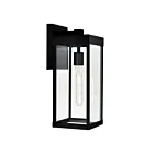 CWI Lighting Windsror 1695W7-1-101 1-Light 60W Black Outdoor Wall Light