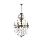 CWI Lighting Brass 2011P24AB-6 Antique Brass 6 Lights 360W Chandelier