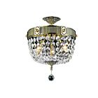 CWI Lighting Brass 2048C13GB French Gold 3 Lights 180W Flush Mount