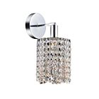 CWI Lighting Glitz 4281W-R-R (Clear) Chrome 1 Light 40W Wall Sconce