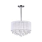 CWI Lighting Water Drop 5006P18C-R(W) Chrome 6 Lights 240W Chandelier