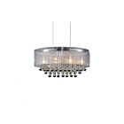 CWI Lighting Radiant 5063P26C (Clear + W) Chrome 6 Lights 240W Chandelier