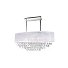CWI Lighting Radiant 5063P36C (Clear+ W) Chrome 9 Lights 360W Chandelier