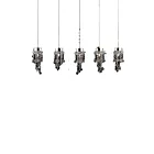 CWI Lighting Monica 5072P36C-RC Chrome 5 Lights 200W Chandelier