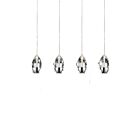CWI Lighting Perrier 5077P22C-RC Chrome 4 Lights 8W LED Chandelier