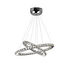 CWI Lighting Ring 5080P24ST-2R Chrome 15 Lights 15W LED Chandelier