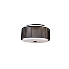 CWI Lighting Checkered 5209C15B Black 2 Lights 120W Flush Mount