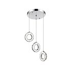 CWI Lighting Ring 5417P16ST-R Chrome 18 Lights 18W LED Chandelier