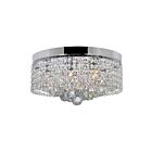 CWI Lighting Cascade 5424C14C Chrome 6 Lights 240W Flush Mount