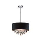 CWI Lighting Dash 5443P14C (Black) Chrome 3 Lights 180W Pendant