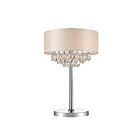 CWI Lighting Dash 5443T14C (Off White) Chrome 3 Lights 180W Table Lamp