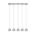 CWI Lighting Perrier 5444P28C-RC Chrome 5 Lights 10W LED Chandelier