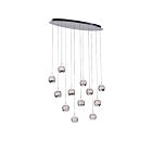 CWI Lighting Perrier 5444P34C-O Chrome 12 Lights 24W LED Chandelier