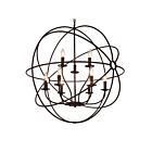 CWI Lighting Arza 5464P32DB-9 Brown 9 Lights 540W Chandelier