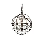 CWI Lighting Campechia 5465P13-DB-3 Brown 3 Lights 120W Pendant