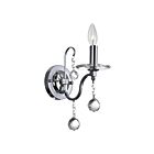 CWI Lighting Valentina 5507W5C-1 Chrome 1 Light 60W Wall Sconce