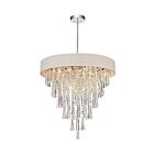 CWI Lighting Franca 5523P22C (Off White) Chrome 8 Lights 320W Chandelier