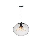 CWI Lighting Glass 5553P16-Clear Black 4 Lights 240W Chandelier