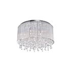 CWI Lighting Benson 5562C16C Clear Chrome 6 Lights 240W Flush Mount