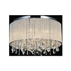 CWI Lighting Benson 5562C20C Clear Chrome 9 Lights 360W Flush Mount