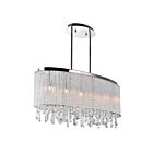 CWI Lighting Benson 5562P26C-O Clear Chrome 5 Lights 200W Chandelier
