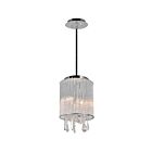 CWI Lighting Benson 5562P8C Clear Chrome 2 Lights 80W Pendant