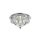 CWI Lighting Cascata 5644C22ST-R Chrome 39 Lights 39W LED Flush Mount