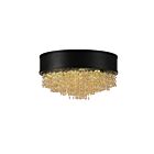 CWI Lighting Medina 5687C16-11-101 Black 7 Lights 280W Flush Mount