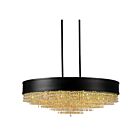 CWI Lighting Medina 5687P30-22-101 Black 15 Lights 600W Chandelier