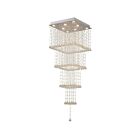 CWI Lighting Square 6601C24C-S Chrome 8 Lights 280W Flush Mount