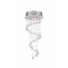 CWI Lighting Spiral 6603C10C Chrome 1 Light 35W Flush Mount