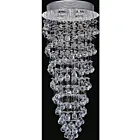 CWI Lighting Double Spiral 6606C14C Chrome 4 Lights 140W Flush Mount