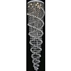 CWI Lighting Double Spiral 6606C24C Chrome 9 Lights 315W Flush Mount