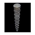 CWI Lighting Double Spiral 6606C32C Chrome 12 Lights 420W Flush Mount