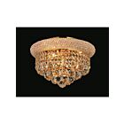 CWI Lighting Empire 8001C12G Gold 3 Lights 180W Flush Mount