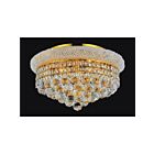 CWI Lighting Empire 8001C18G Gold 5 Lights 300W Flush Mount