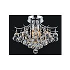 CWI Lighting Princess 8012C16C Chrome 4 Lights 240W Flush Mount