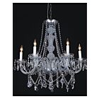 CWI Lighting Princeton 8023P24C-6 Chrome 6 Lights 360W Chandelier