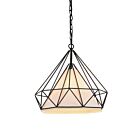 CWI Lighting Diamond 9600P18-1-101 Black 1 Light 60W Chandelier