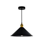CWI Lighting Brave 9605P12-1-101-B 1-Light 60W Black Mini Pendant
